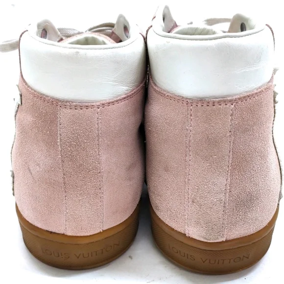 Louis Vuitton Sneakers Women Pinks Suede